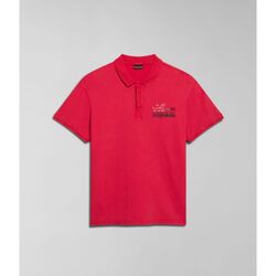 Abbigliamento Uomo T-shirt & Polo Napapijri E-COLVILLE NP0A4HPX-R25 RED BARBERRY Rosso