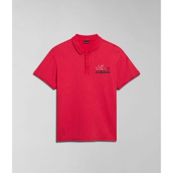 Abbigliamento Uomo T-shirt & Polo Napapijri E-COLVILLE NP0A4HPX-R25 RED BARBERRY Rosso