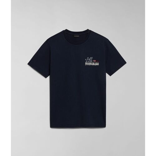 Abbigliamento Uomo T-shirt & Polo Napapijri D-COLVILLE NP0A4HS5-176 BLU MARINE Blu
