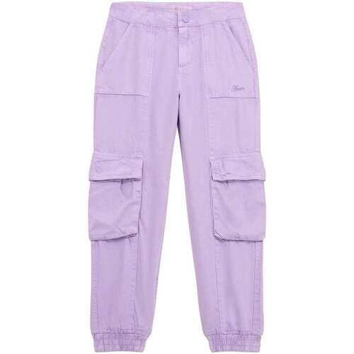 Abbigliamento Bambina Pantalone Cargo Guess Pantaloni cargo a vita media J4GB02WE8R0 Rosa