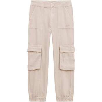 Abbigliamento Bambina Pantalone Cargo Guess Pantaloni cargo a vita media J4GB02WE8R0 Beige