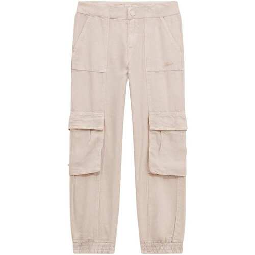 Abbigliamento Bambina Pantalone Cargo Guess Pantaloni cargo a vita media J4GB02WE8R0 Beige