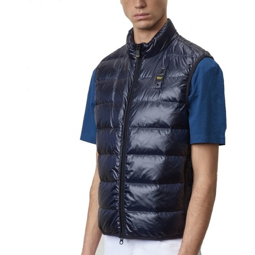 Abbigliamento Uomo Gilet / Cardigan Blauer SMANICATI IMBOTTITO PI Blu