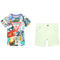 Image of Completo Guess SET SS T-SHIRT + ACTIVE SHORTS067