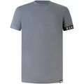 Image of T-shirt Dsquarosso T-shirt grigia con elastico logato per uomo067