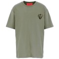 Image of T-shirt & Polo Vision Of Super T-Shirt Verde Logo Cuore Fiamma067