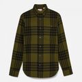 Image of Camicia a maniche lunghe Timberland TB0A6V4X MIDWEIGHT FLANNEL CHECK-C681 DARK OLIVE YD067