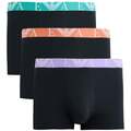 Image of Boxer Emporio Armani Stretch Cotton Logo 3 Pack Boxers Armani Blue067