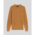 Image of Maglione Lyle & Scott KN2136V COTTON CREW-X571 PANEL BROWN067