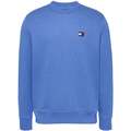 Image of Felpa Tommy Jeans Reg Logo Badge Sweatshirt Tempo Blue Melange067