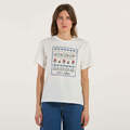 Image of T-shirt Max Mara t-shirt in cotone ricamata bianca067