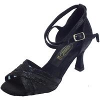 Scarpe Donna Sandali Vitiello Dance Shoes Scarpa donna ballo latino-americano nappa satinato nero rete co nero