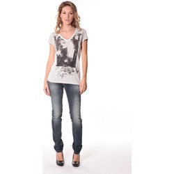 Abbigliamento Donna T-shirt maniche corte Rich & Royal Tee-shirt Kate 13q431 Ecru Beige