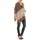 Abbigliamento Donna Gilet / Cardigan Barcelona Moda Gilet YM21 Marron et Beige Marrone