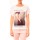 Abbigliamento Donna T-shirt maniche corte By La Vitrine Tee-shirt B005 Blanc/Rose Rosa
