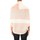 Abbigliamento Donna Giacche De Fil En Aiguille Gilet Bicolore LOLA blanc et rose Rosa