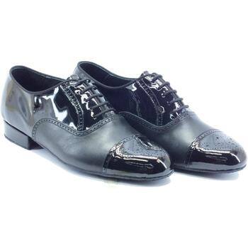 Vitiello Dance Shoes 291B Nappa Nero/Vernice Nero t20 suola Nero