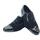 Scarpe Uomo Sandali sport Vitiello Dance Shoes 291B Camoscio Nero / Vernice Nero Bufalo Tacco Nero