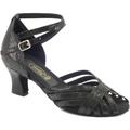 Sandali Vitiello Dance Shoes  Scarpe da ballo latino americano donna satinato nero tacco 50E