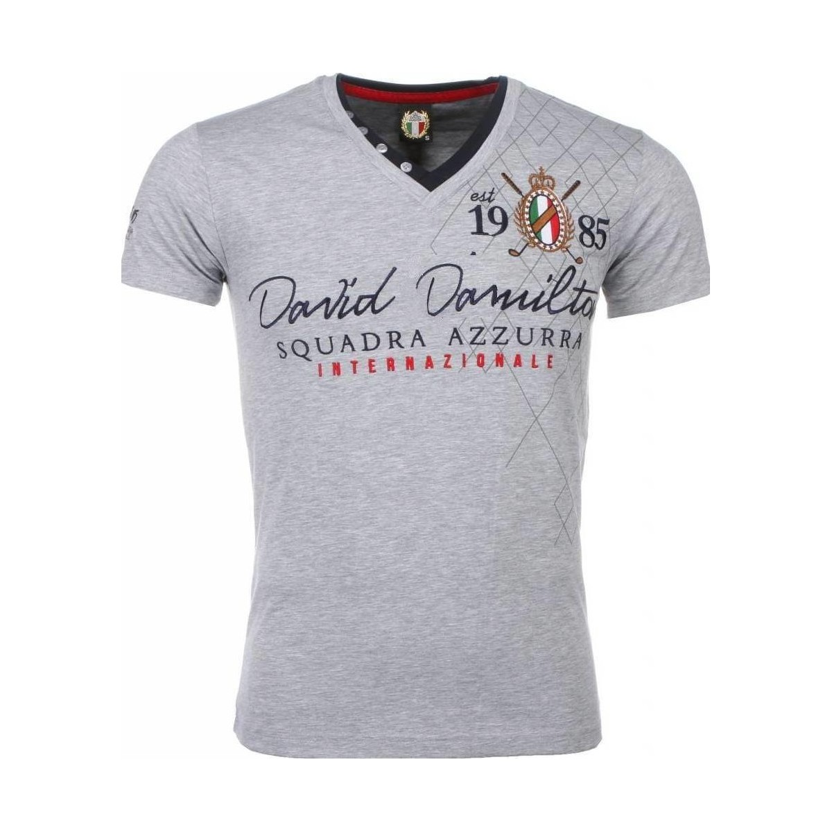 Abbigliamento Uomo T-shirt maniche corte David Copper 6694339 Grigio