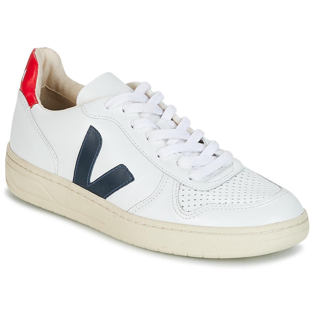 Veja V-10 Bianco / Blu / Rosso - Consegna gratuita | Spartoo.it ! - Scarpe  Sneakers basse 124,00 €