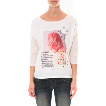 Abbigliamento Donna T-shirt maniche corte Coquelicot Tee shirt   Blanc 16425 Bianco