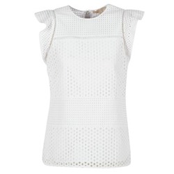 Abbigliamento Donna Top / Blusa MICHAEL Michael Kors COMBO EYELET S/S Bianco