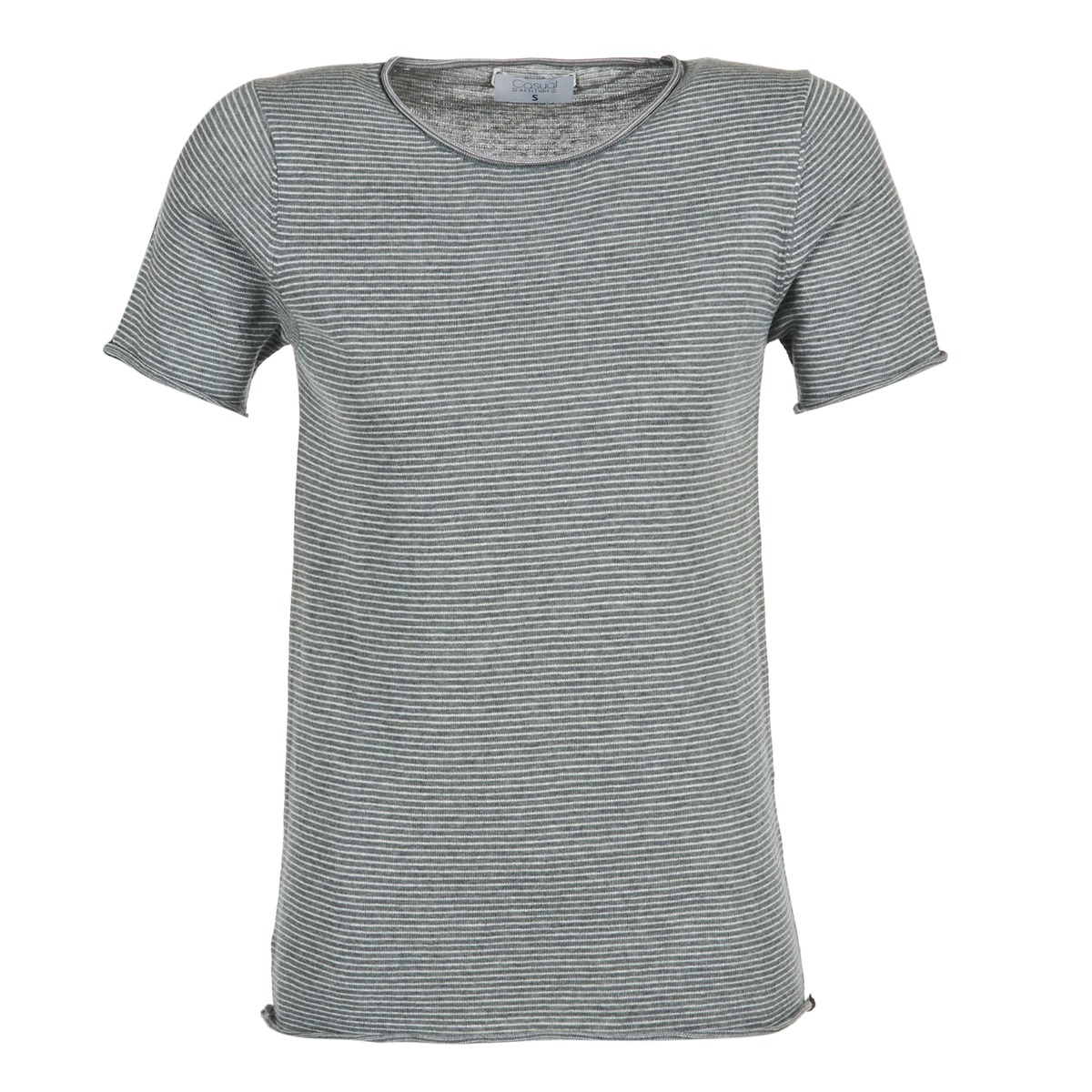 Abbigliamento Donna T-shirt maniche corte Casual Attitude GENIUS Grigio