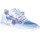 Scarpe Donna Sneakers basse Quattrobarradodici Sneaker in camoscio AZZURRO con tessuto e stampa floreale Blu