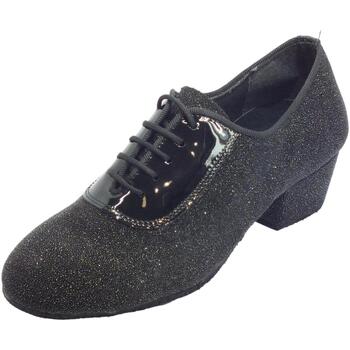 Scarpe Donna Derby Vitiello Dance Shoes Scarpa da donna per allenamento ballo tessuto jam nero tacco 40 Nero