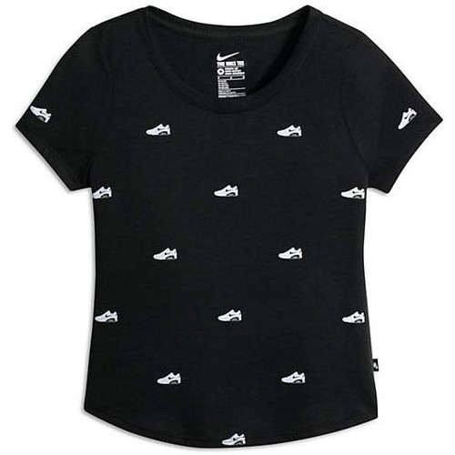 Abbigliamento Bambina T-shirt & Polo Nike  Nero