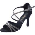 Sandali Vitiello Dance Shoes  Scarpe ballo donna dnze latino-americane camoscio nero tacco al