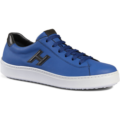 Scarpe Uomo Sneakers basse Hogan Sneakers  h302 realizzate in pelle celeste Blu