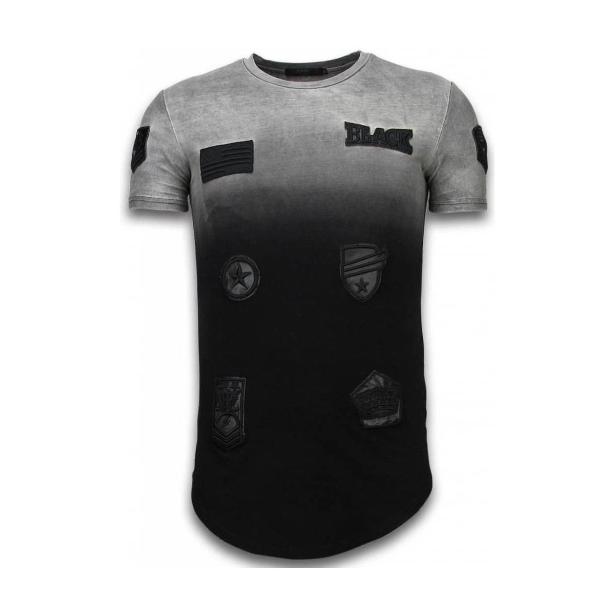 Abbigliamento Uomo T-shirt maniche corte Justing 46497164 Nero
