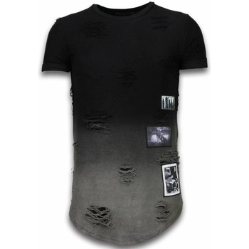Abbigliamento Uomo T-shirt maniche corte Justing 46493828 Nero