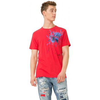 Abbigliamento Uomo T-shirt maniche corte Desigual Tee-Shirt Mississippi Rouge 74T14E3 Rosso