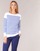 Abbigliamento Donna T-shirts a maniche lunghe Armor Lux ROADY Bianco / Blu