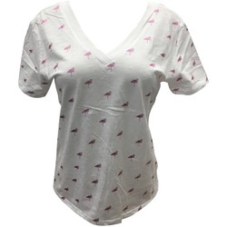 Abbigliamento Donna T-shirt maniche corte Dress Code Tee Shirt Zinka Blanc Signe Rose KT107 Bianco