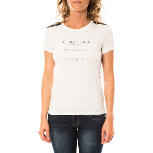 Abbigliamento Donna T-shirt maniche corte LuluCastagnette T-shirt Funk Blanc Bianco