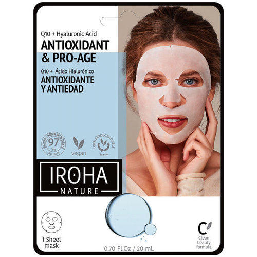 Accessori Donna Maschera Iroha Nature Tissue Mask Antiwrinkles Q10 + Ha 