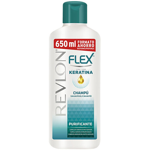 Bellezza Shampoo Revlon Flex Keratin Shampoo Purificante Per Capelli Grassi 