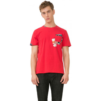 Abbigliamento Uomo T-shirt maniche corte Desigual Tee-Shirt Delfines Rouge 72T14H7 (sp) Rosso