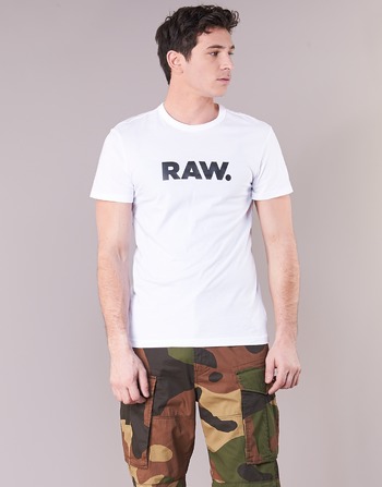 Abbigliamento Uomo T-shirt maniche corte G-Star Raw HOLORN R T S/S Bianco