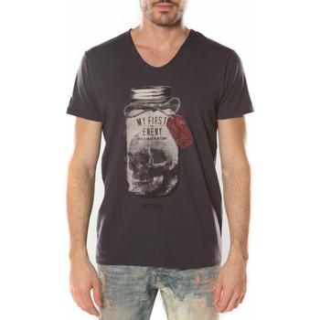 Abbigliamento Uomo T-shirt maniche corte Deeluxe T Shirt Homme Expert Noir Nero