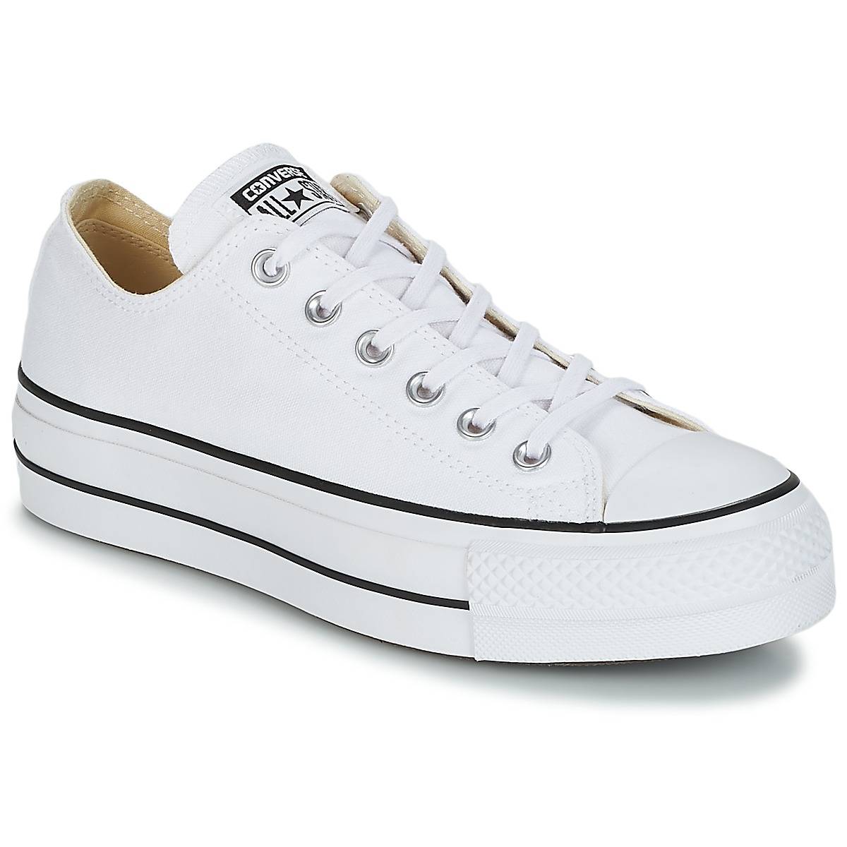 Converse Chuck Taylor All Star Lift Clean Ox Core Canvas Bianco - Consegna  gratuita | Spartoo.it ! - Scarpe Sneakers basse Donna 59,19 €
