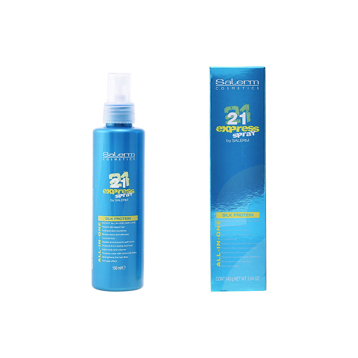 Bellezza Maschere &Balsamo Salerm 21 Express Silk Protein Spray 