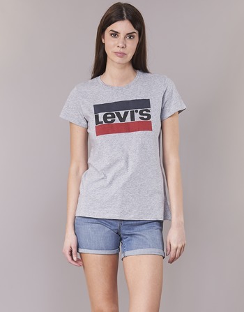 Abbigliamento Donna T-shirt maniche corte Levi's THE PERFECT TEE Grigio