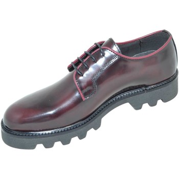 Malu Shoes Calzature uomo scarpe art.5342 stringata francesina liscia bord Rosso