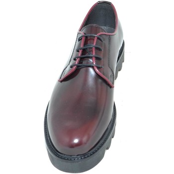 Malu Shoes Calzature uomo scarpe art.5342 stringata francesina liscia bord Rosso