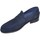 Scarpe Uomo Mocassini Malu Shoes SCARPE MOCASSINI UOMO ART:COLB10 BLU DI CAMOSCIO CON BENDINA AR Blu